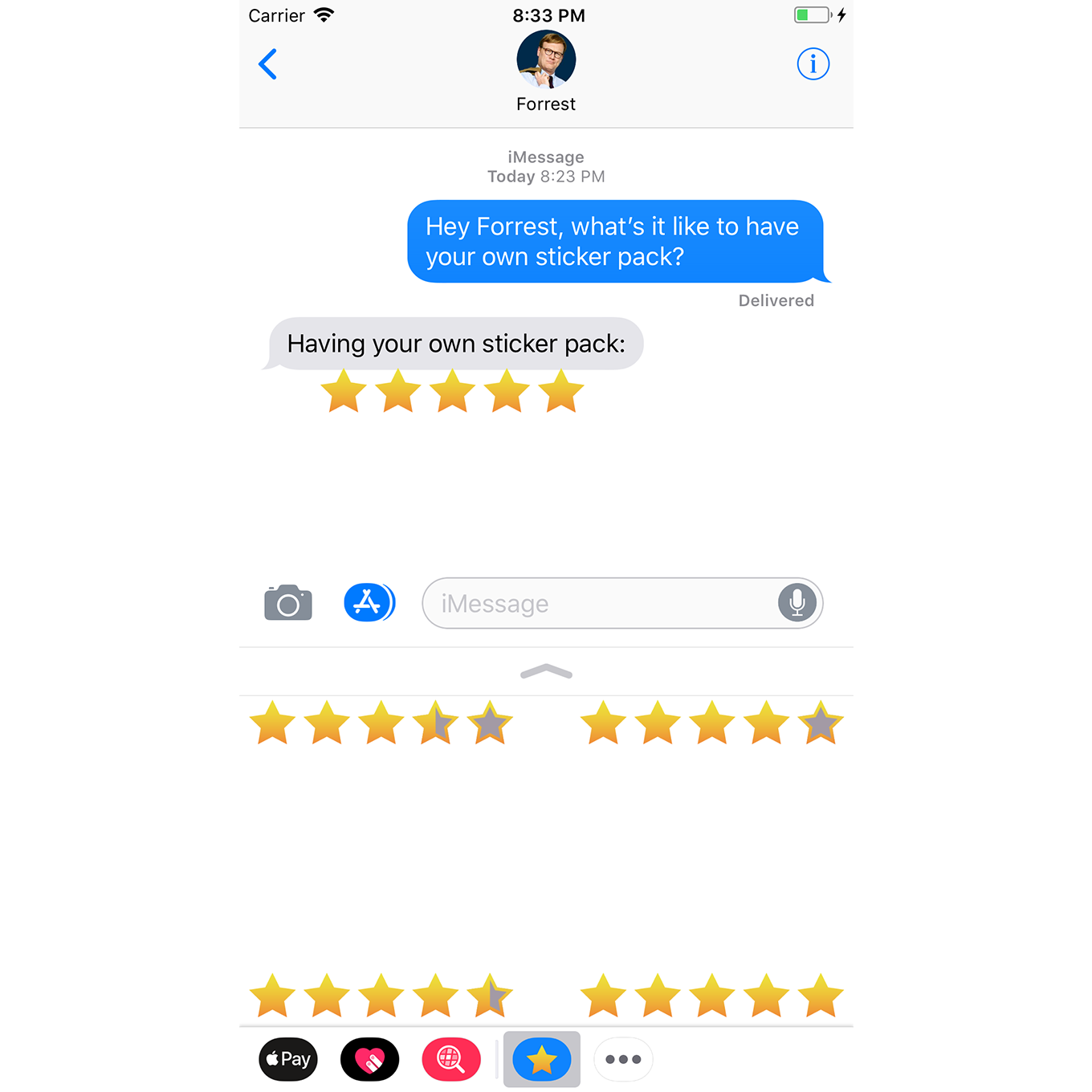 Review iMessage Screenshot
